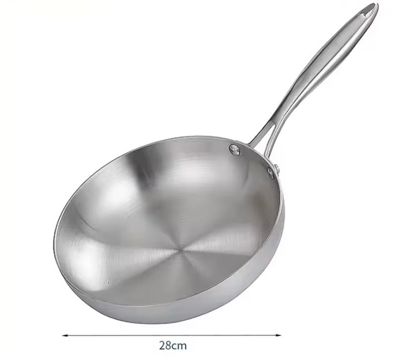 Forval — Poêle inox 304, sans revêtement
