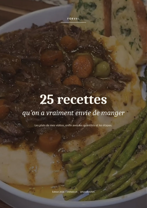 Couverture de l'ebook Forval — 25 recettes qu'on a vraiment envie de manger