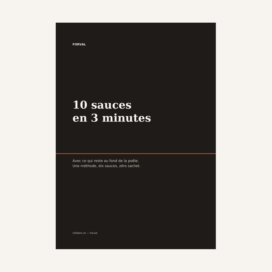 Couverture du livret Forval — 10 sauces en 3 minutes