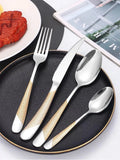 Ménagère 24 pièces en inox dans son coffret