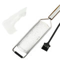 Râpe zesteur en inox, étui et brosse