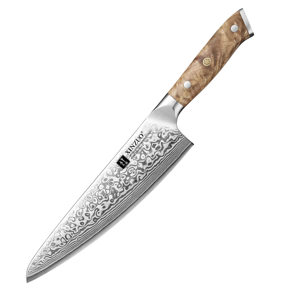XINZUO chef's knife, 21 cm Damascus blade