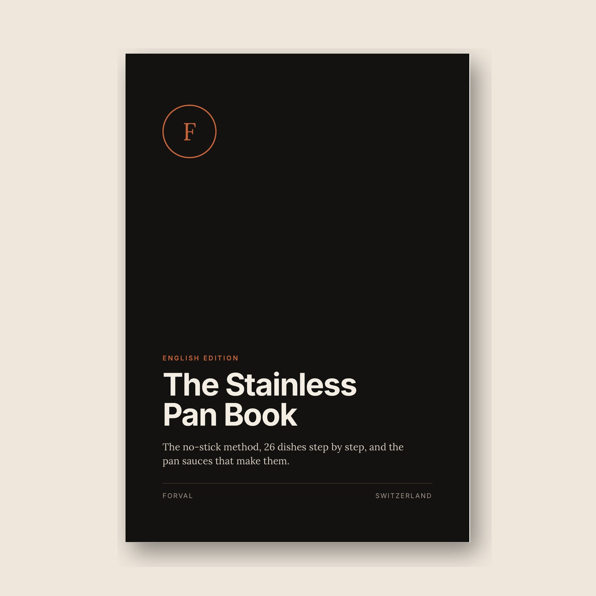 The Stainless Pan Book, Forval English edition, cover